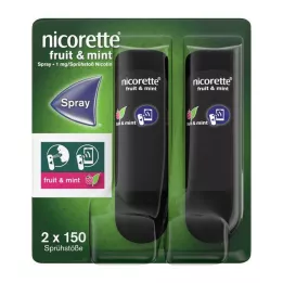 NICORETTE Fruta &amp; Menta Spray 1 mg/spray NFC, 2 uds