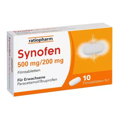 Synofen - con ibuprofeno y paracetamol, 10 comprimidos Synofen - con ibuprofeno y paracetamol, 10 comprimidos