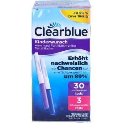 CLEARBLUE Test de fertilidad 30+3, 33 unidades