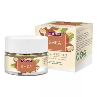Plantana Crema facial de karité hialurónico &amp; Vitamina E, 50 ml