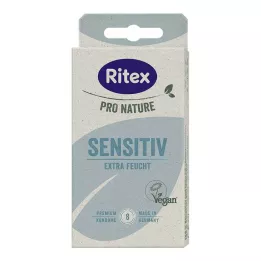 RITEX PRO NATURE SENSITIV preservativos veganos, 8 uds