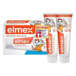 ELMEX Pasta dentífrica infantil 2-6 años Duo Pack, 2X50 ml