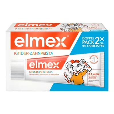 Pasta de dientes para niños Elmex Paquete dúo de 2 a 6 años, 2x50 ml