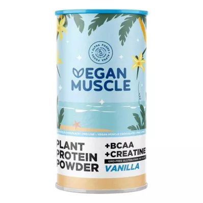 Proteína Muscular Vegana Proteína de Vainilla + Creatina en Polvo (600 g)