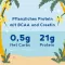 Proteína Muscular Vegana Proteína de Vainilla + Creatina en Polvo (600 g)