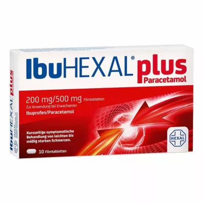 Ibuhexal más paracetamol 200 mg/500 mg comprimidos recubiertos con película, 10 piezas