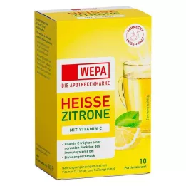 WEPA limón caliente+vitamina C en polvo, 10X10 g