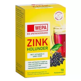 WEPA Zinc Saúco+Vit.C+Zinc polvo sin azúcar, 10X10 g