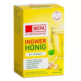 WEPA Jengibre+Miel+Vitamina C en polvo, 10X10 g