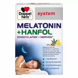 DOPPELHERZ Melatonina+cáñamo sistema cápsulas, 30 uds