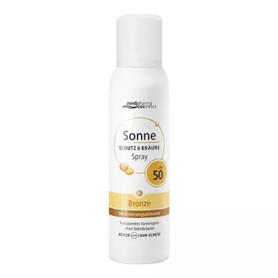 Protección solar &amp; bronceado aerosol spray bronce LSF 50, 150 ml