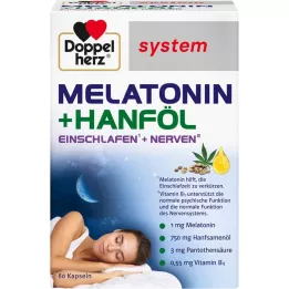 DOPPELHERZ Melatonina+cáñamo sistema cápsulas, 60 uds