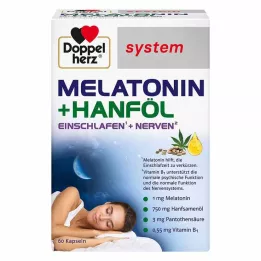 DOPPELHERZ Melatonina+cáñamo sistema cápsulas, 60 uds