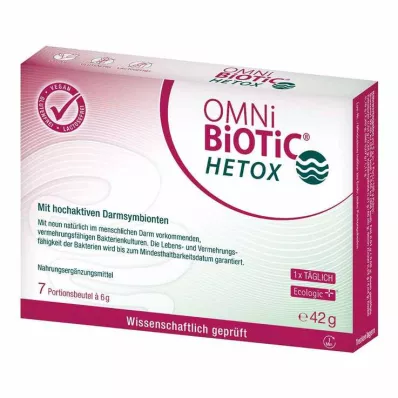 Bolsita de polvo Omni Biotic Hetox, 7x6 g