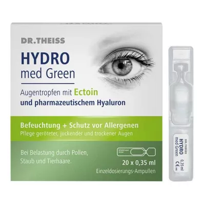 Dr. Theiss Hydro Med Gotas para los ojos verdes Ampollas de dosis única, 20x0,35 ml
