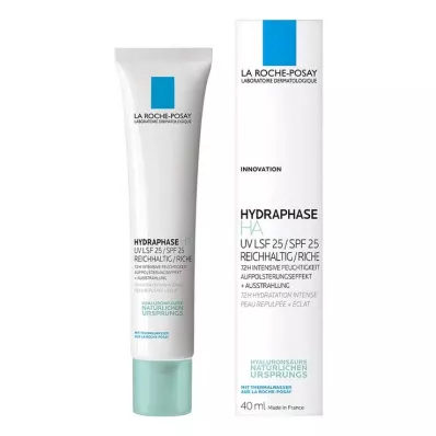 La Roche Posay Hydraphase HA UV crema rica LSF 25, 40 ml