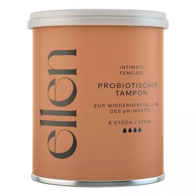 Tampón probiótico Ellen fuerte, 8 piezas
