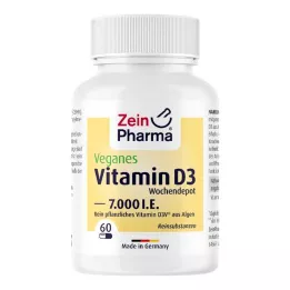 VEGANE Vitamina D3 7000 U.I. Cápsulas de depósito semanal, 60 uds
