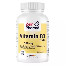 VITAMIN B3 FORTE Niacina 500 mg cápsulas, 90 uds