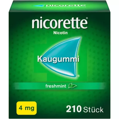 NICORETTE Chicle 4 mg de menta fresca, 210 piezas