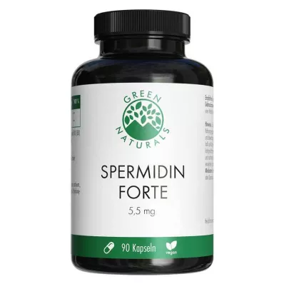 Green Naturals Spermidina Forte 5,5 mg Cápsulas veganas, 90 ST Green Naturals Spermidina Forte 5,5 mg Cápsulas veganas, 90 ST