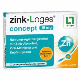 ZINK-LOGES concepto 15 mg comprimidos con recubrimiento entérico, 30 uds