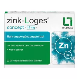 ZINK-LOGES concepto 15 mg comprimidos con recubrimiento entérico, 90 uds