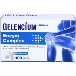GELENCIUM Complejo enzimático de alta dosis con cápsulas de bromelina, 100 uds