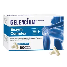 GELENCIUM Complejo enzimático de alta dosis con cápsulas de bromelina, 100 uds