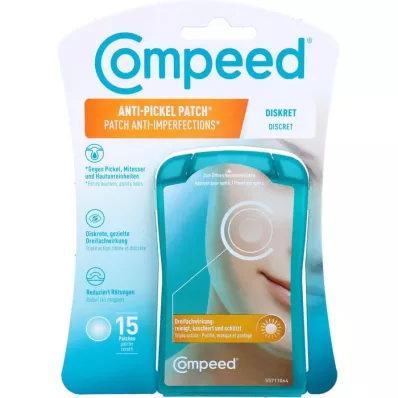 COMPEED Parche discreto anti espinillas, 15 uds