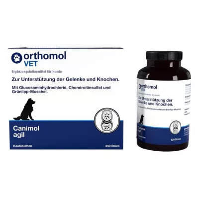 ORTHOMOL VET Canimol agil comprimidos masticables para perros, 240 uds