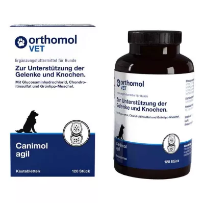 Orthomol Vet Canimol Agil tabletas masticables para perros, 120 st